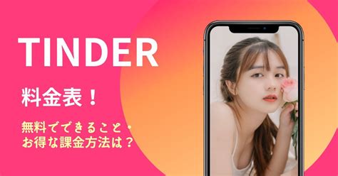 tinder 月額|Tinderの料金｜無料・有料でできること徹底比較！課金するとマ.